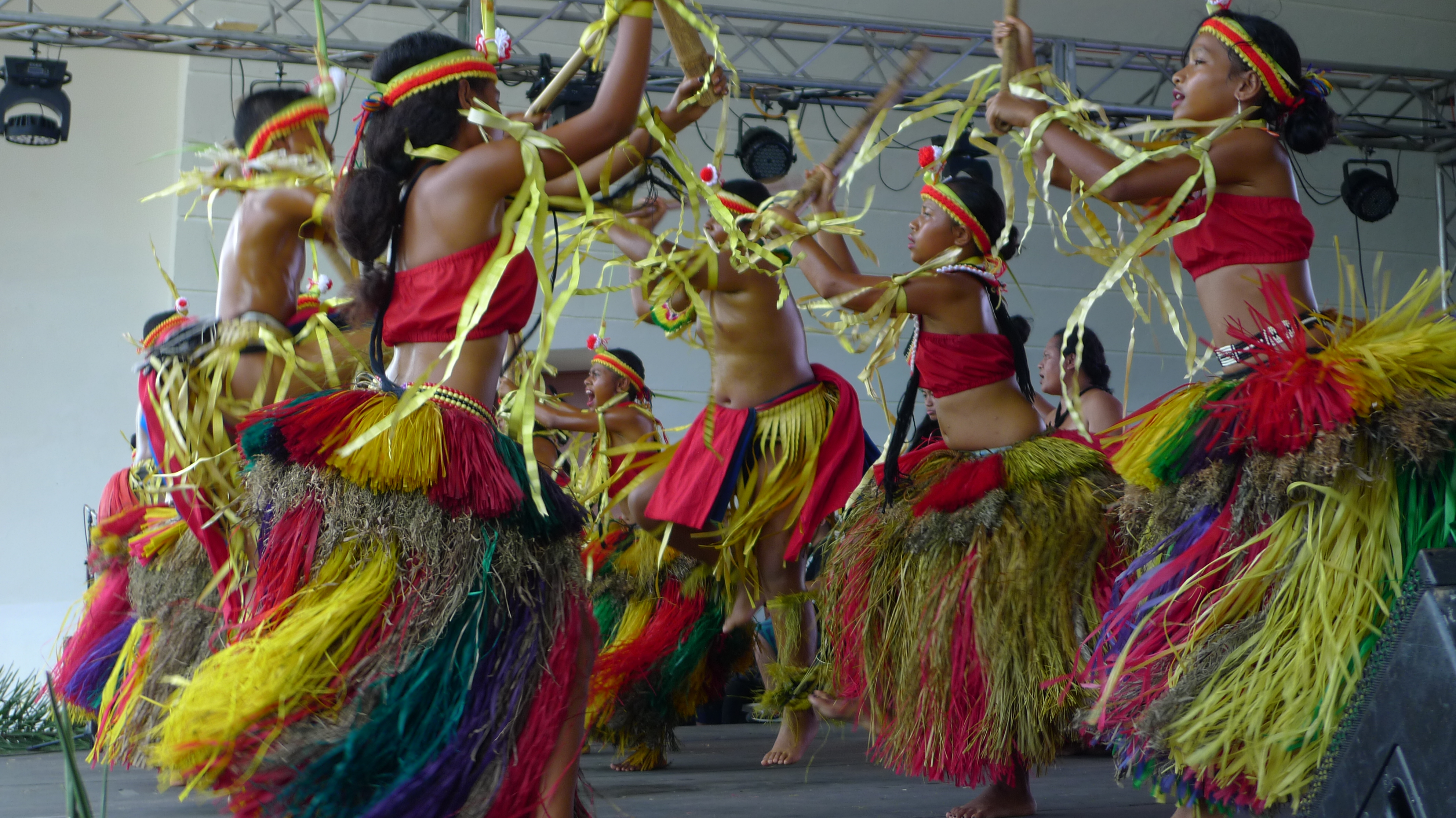 Cultural Dancers Cultural dancers perform at the Guam Micronesia Island Fair