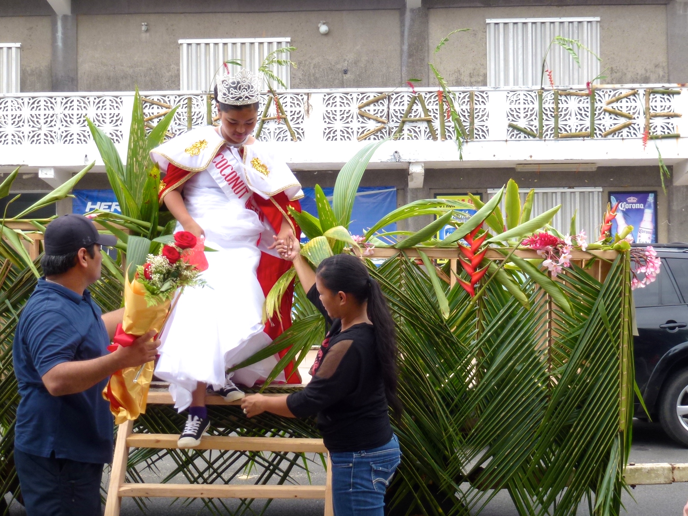 Inaraajan's Coconut Queen descends from her royal carriage