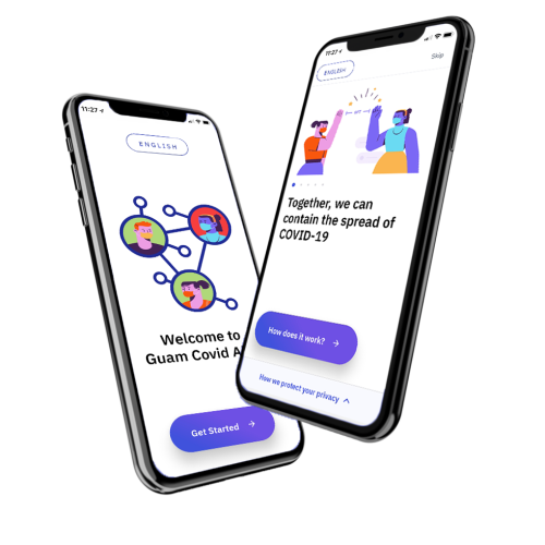 Guam COVID Alert App phones